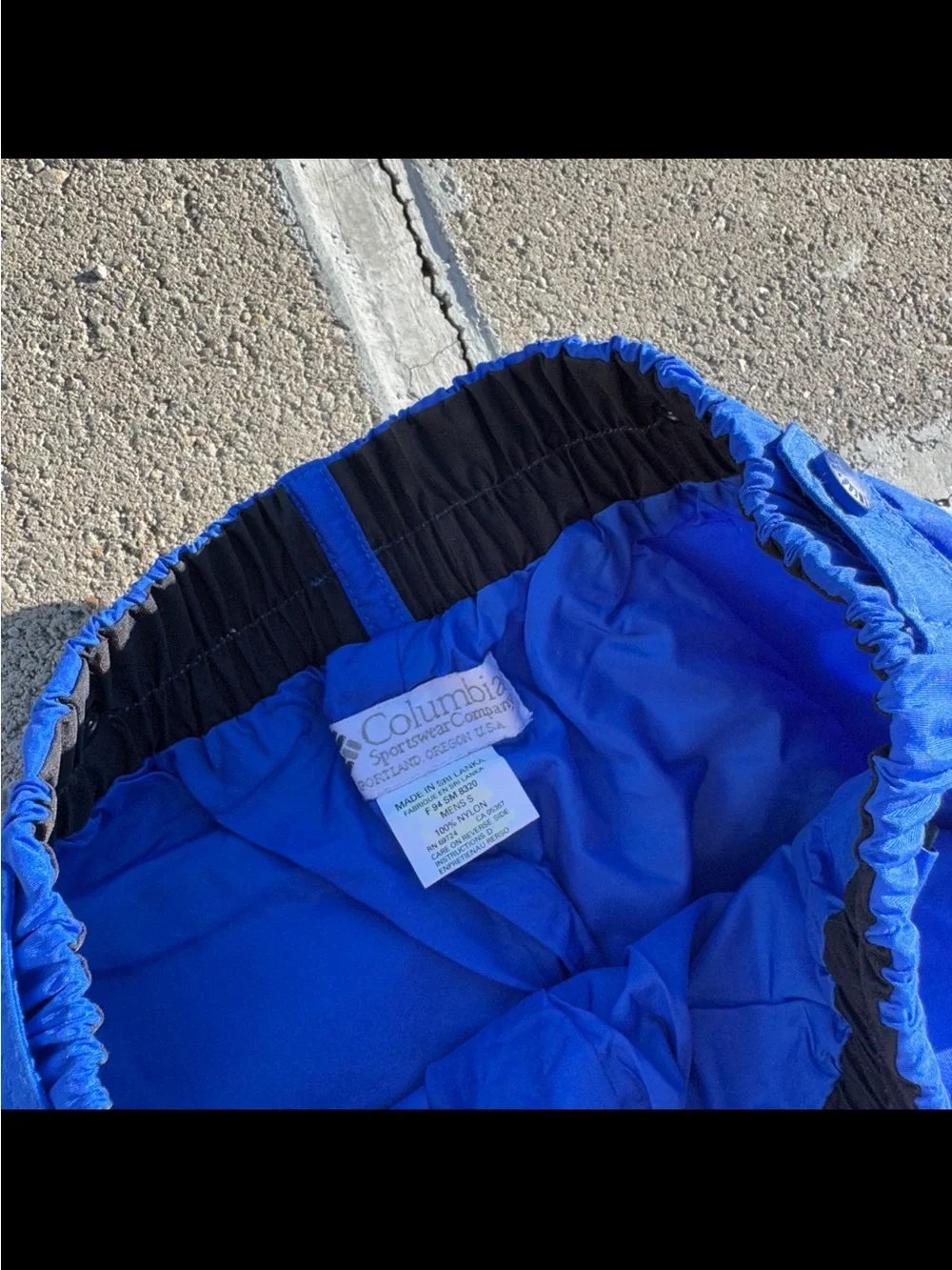 Vintage Columbia Blue Windbreaker Pants